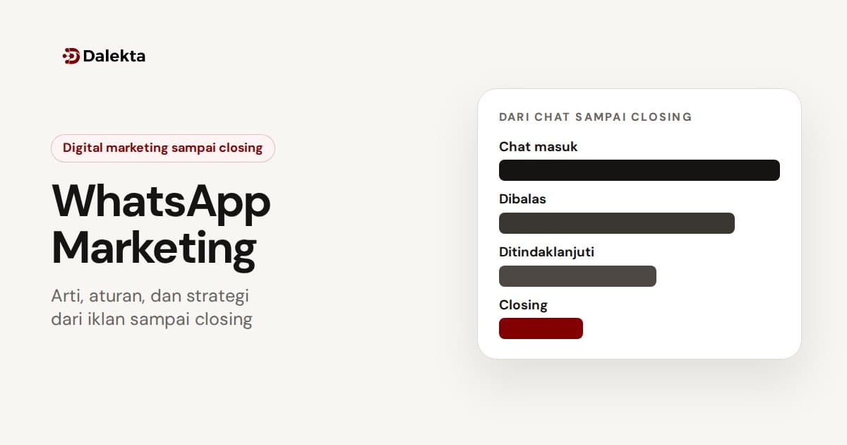 WhatsApp Marketing: Arti, Aturan, dan Strategi dari Iklan sampai Closing