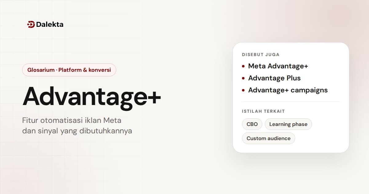 Advantage+: Platform & konversi