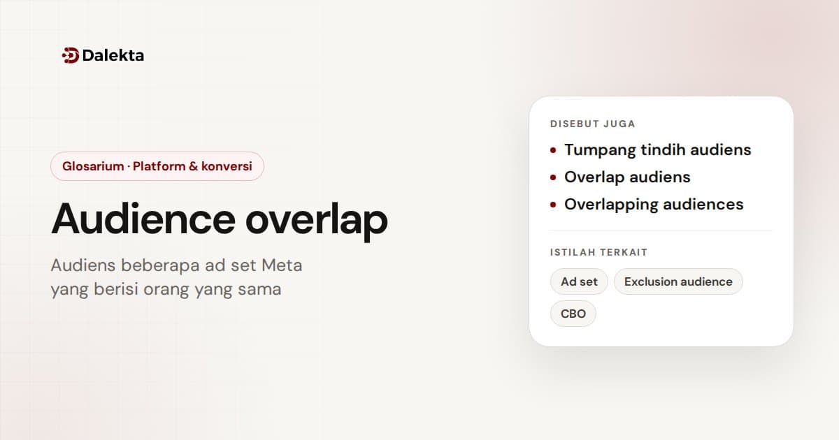 Audience overlap: Platform & konversi