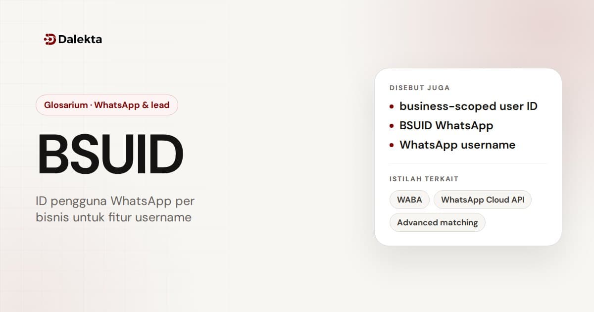 BSUID: WhatsApp & lead