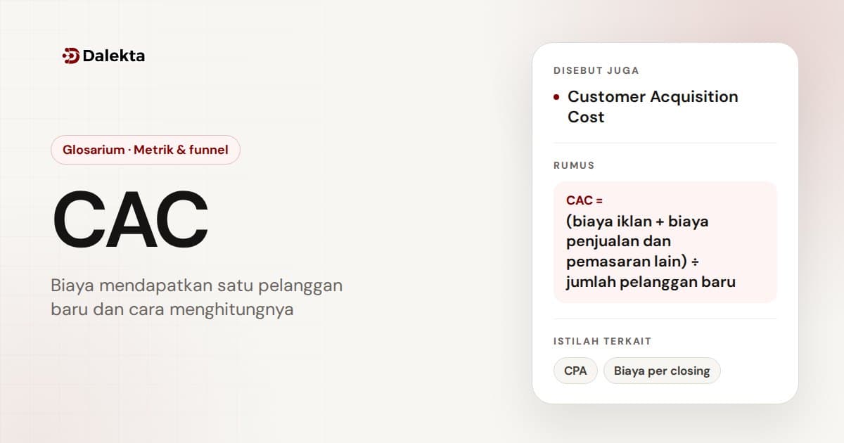 CAC: Metrik & funnel