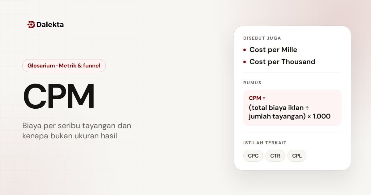 CPM: Metrik & funnel