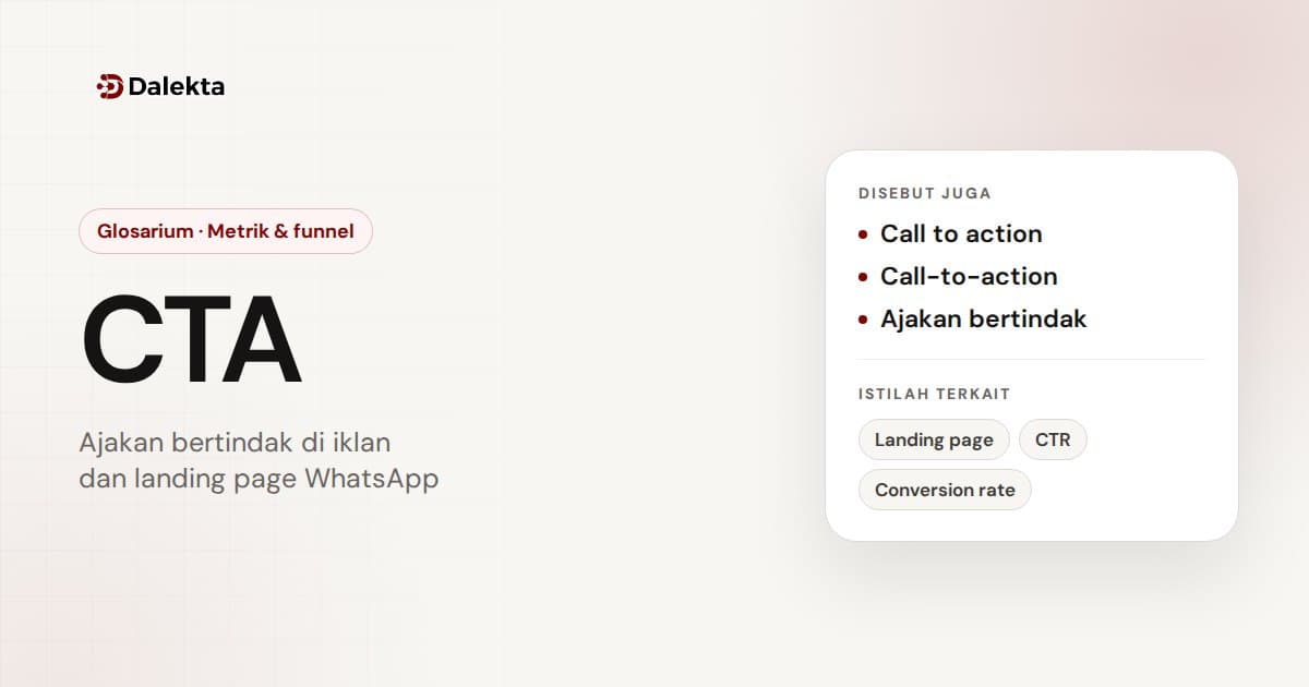 CTA: Metrik & funnel