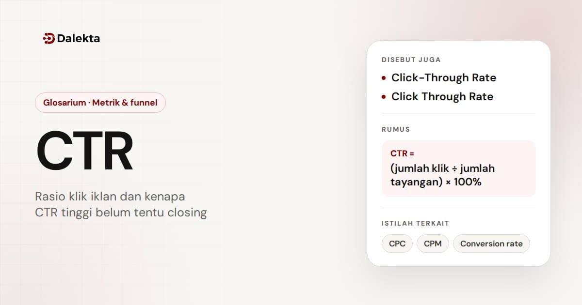 CTR: Metrik & funnel