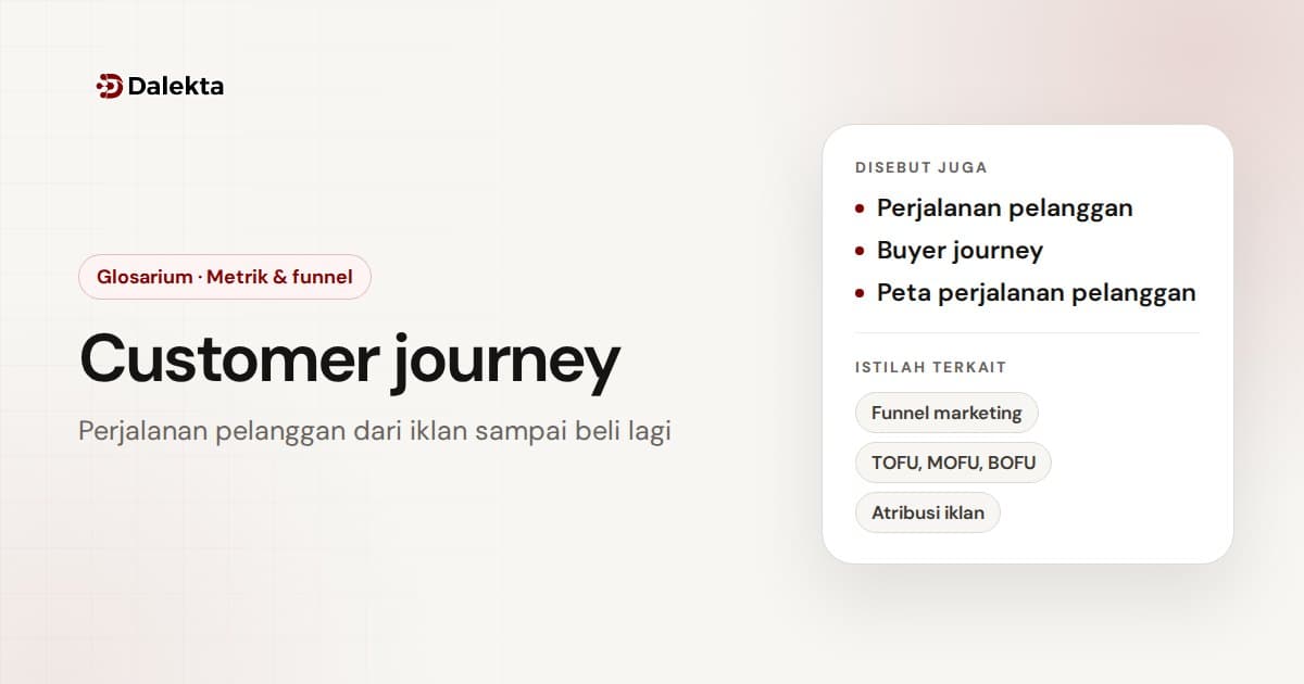 Customer journey: Metrik & funnel