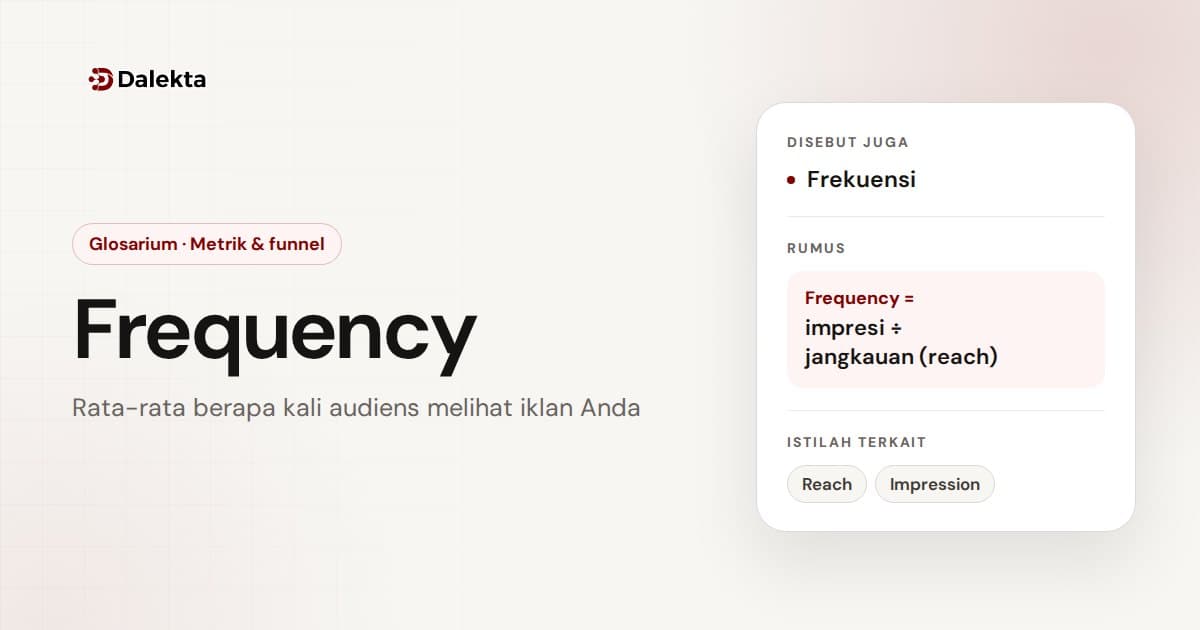 Frequency: Metrik & funnel