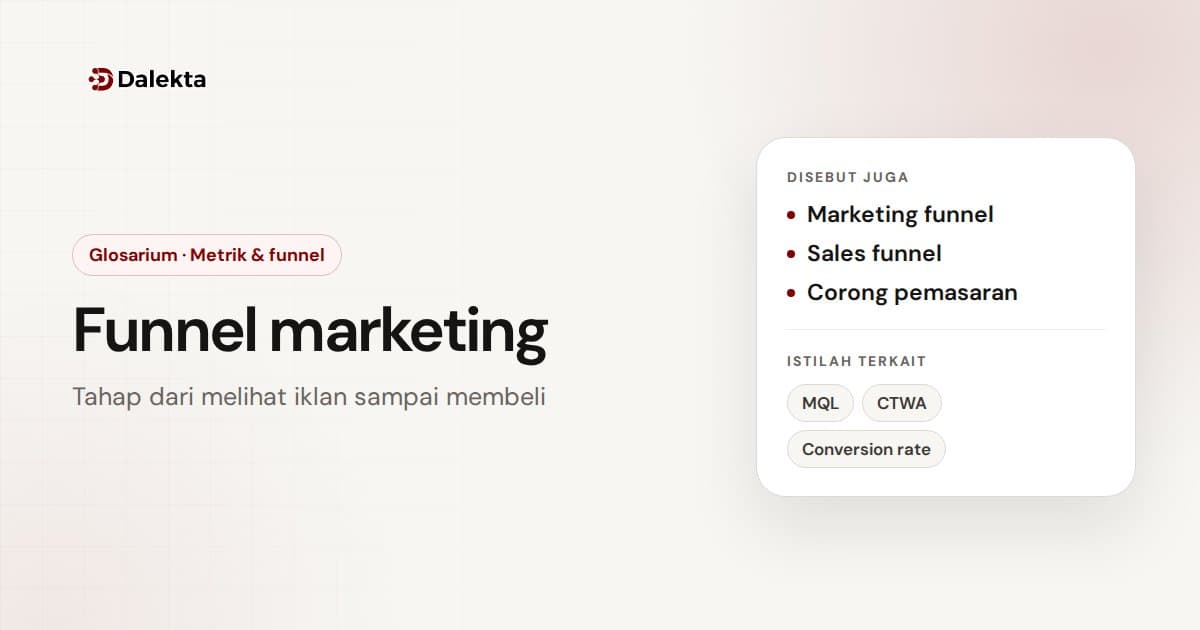 Funnel marketing: Metrik & funnel