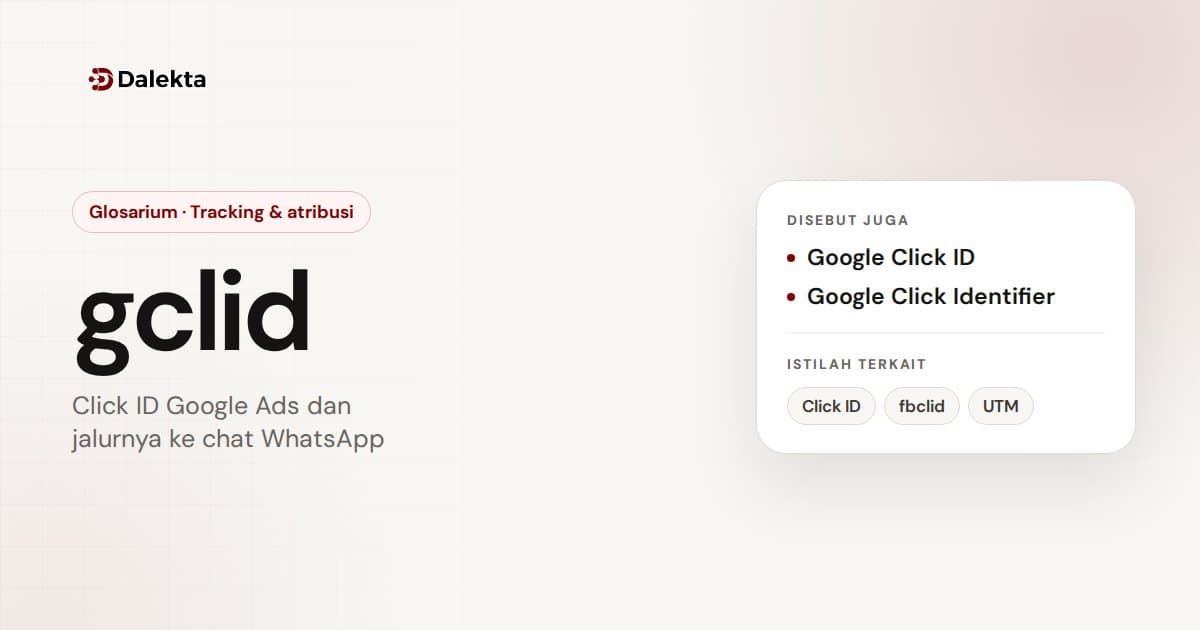 gclid: Tracking & atribusi
