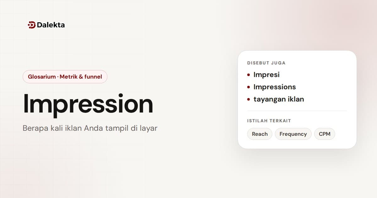 Impression: Metrik & funnel