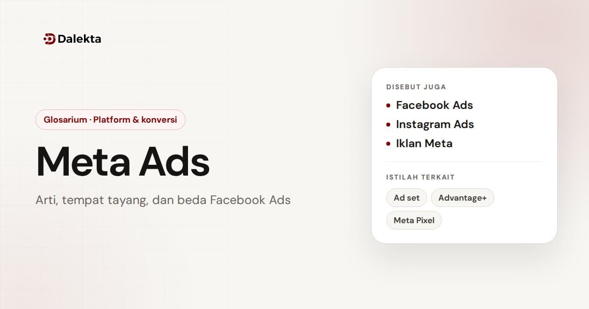 Meta Ads: Platform & konversi