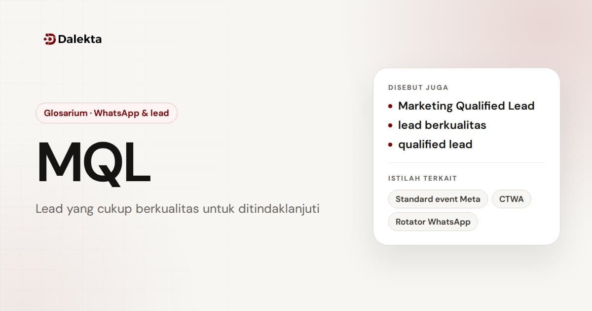 MQL: WhatsApp & lead