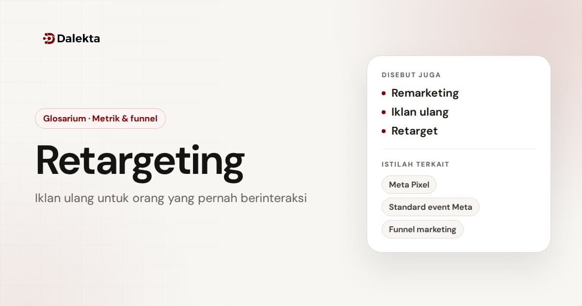 Retargeting: Metrik & funnel