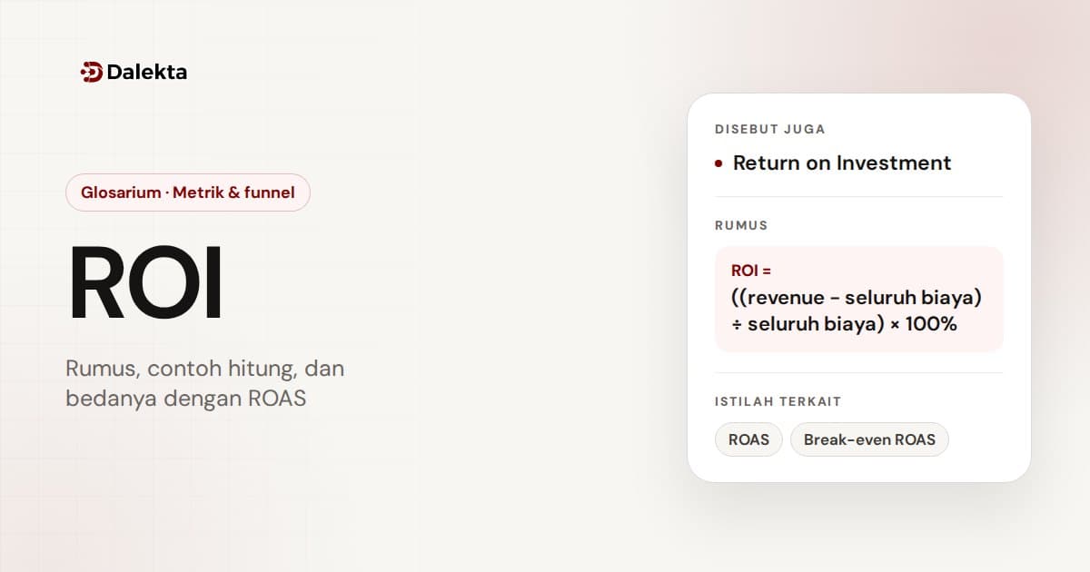ROI: Metrik & funnel