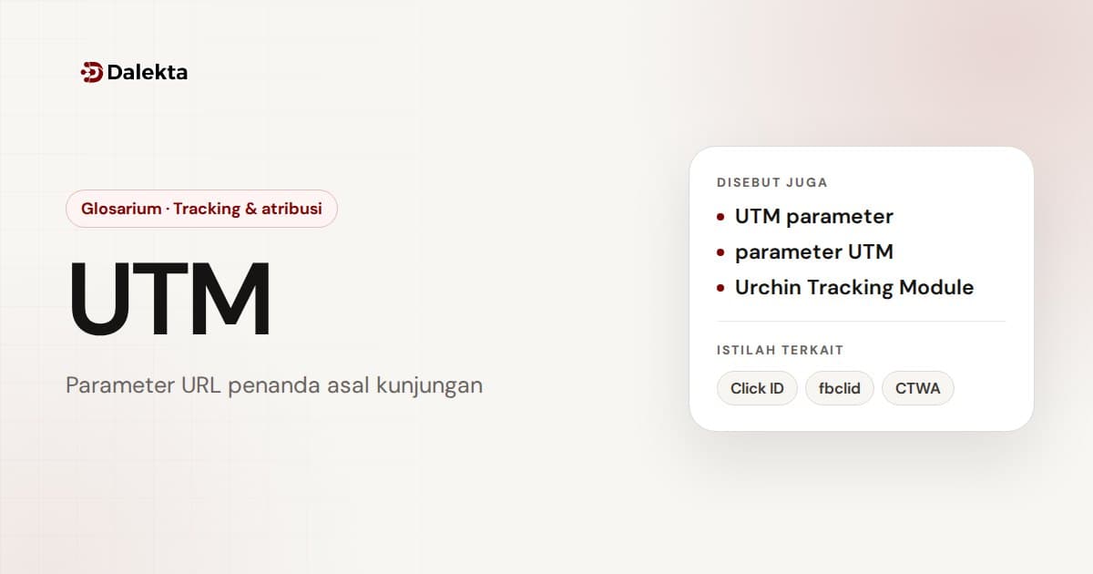 UTM: Tracking & atribusi
