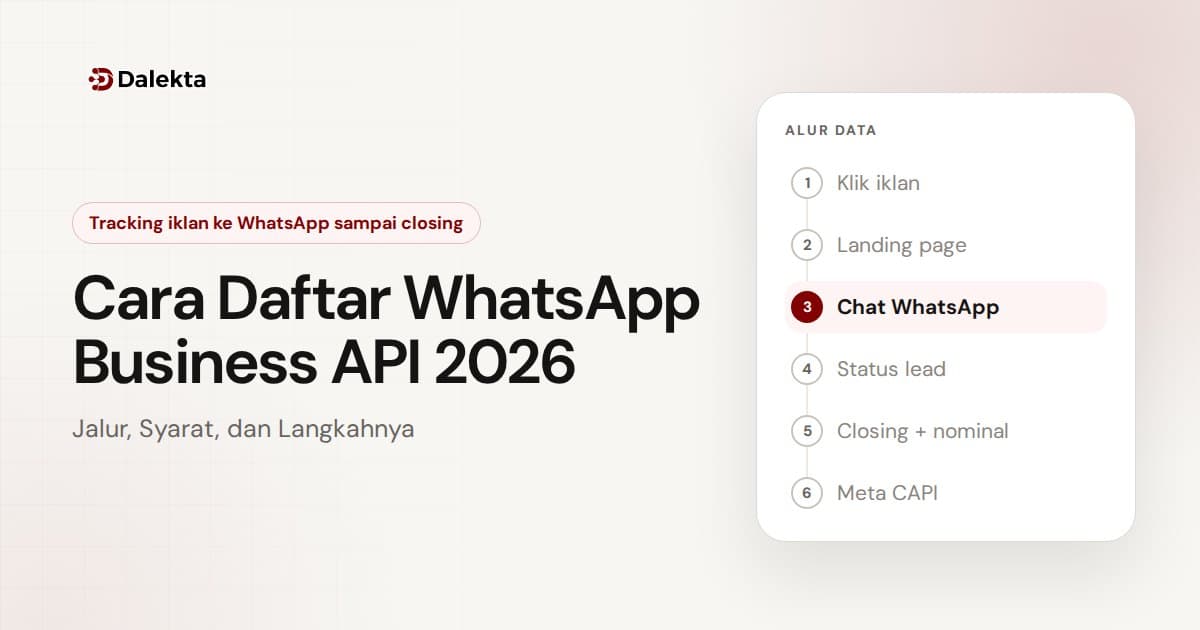 Cara Daftar WhatsApp Business API 2026: Jalur, Syarat, dan Langkahnya