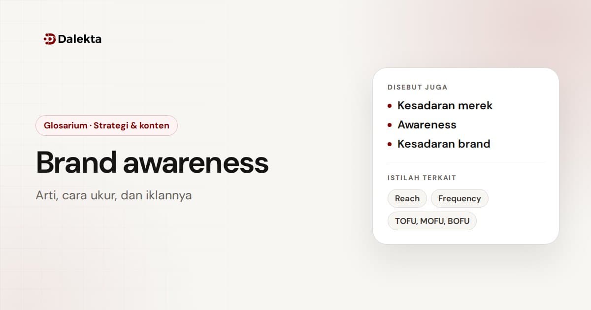 Brand awareness: Strategi & konten