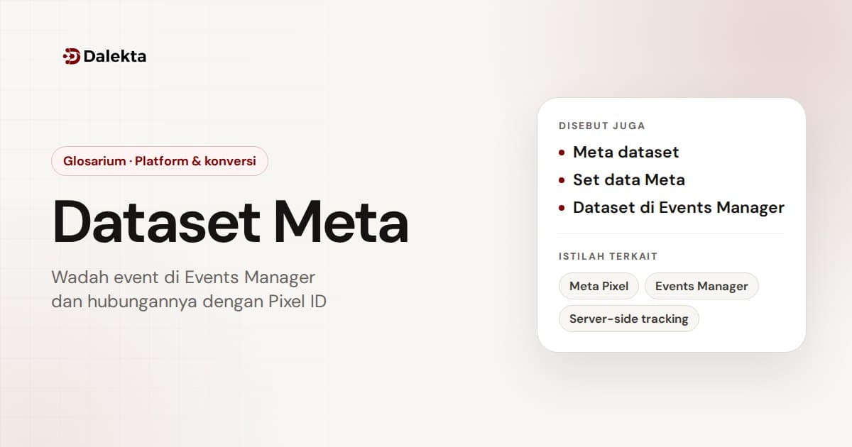 Dataset Meta: Platform & konversi