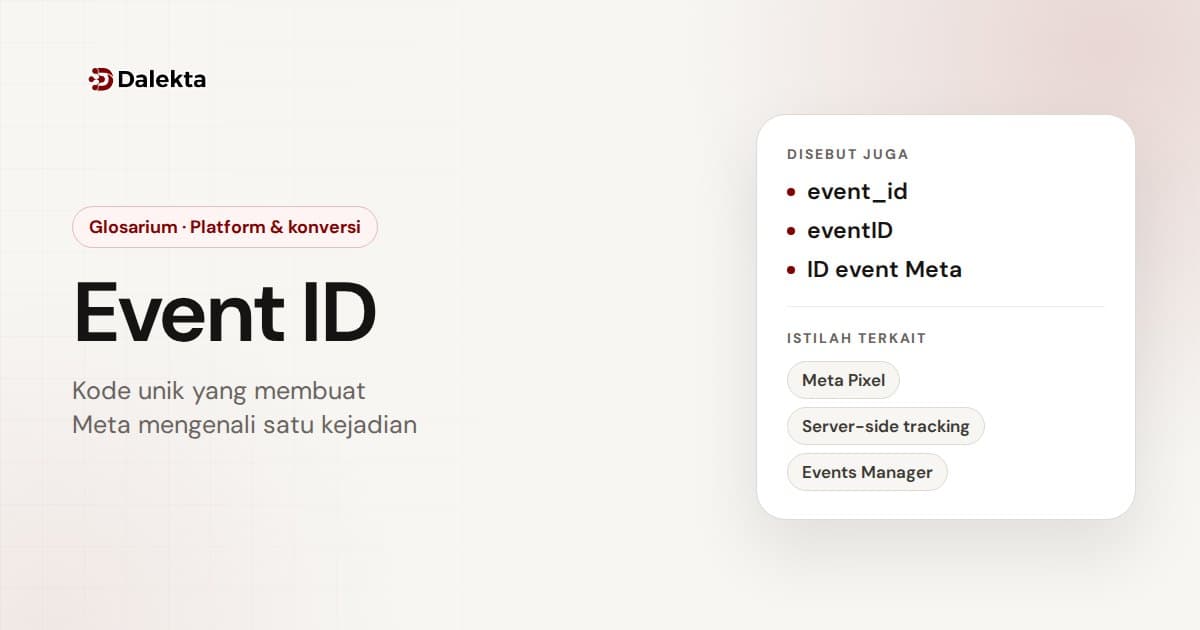 Event ID: Platform & konversi