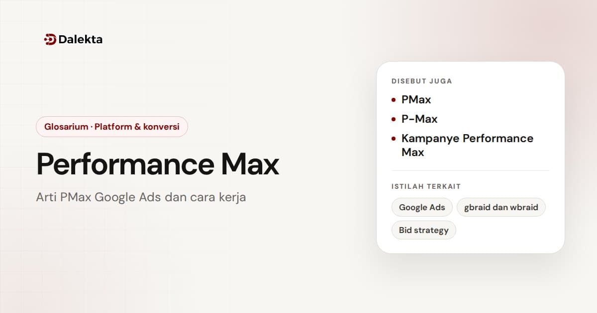 Performance Max: Platform & konversi