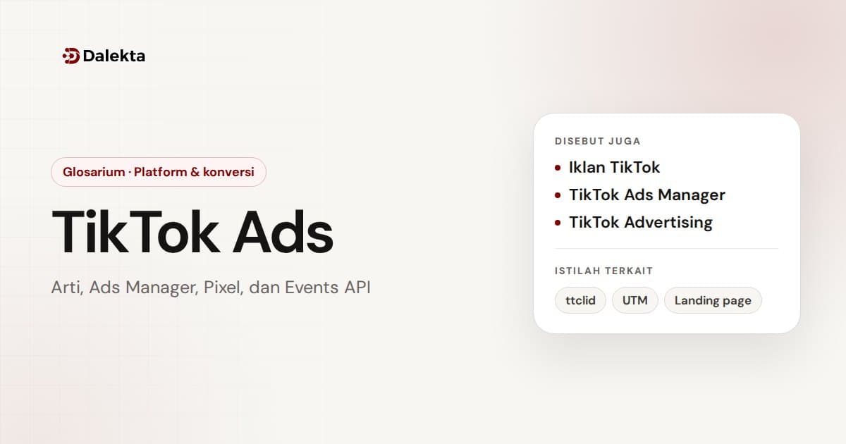 TikTok Ads: Platform & konversi